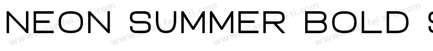 Neon summer bold shade字体转换